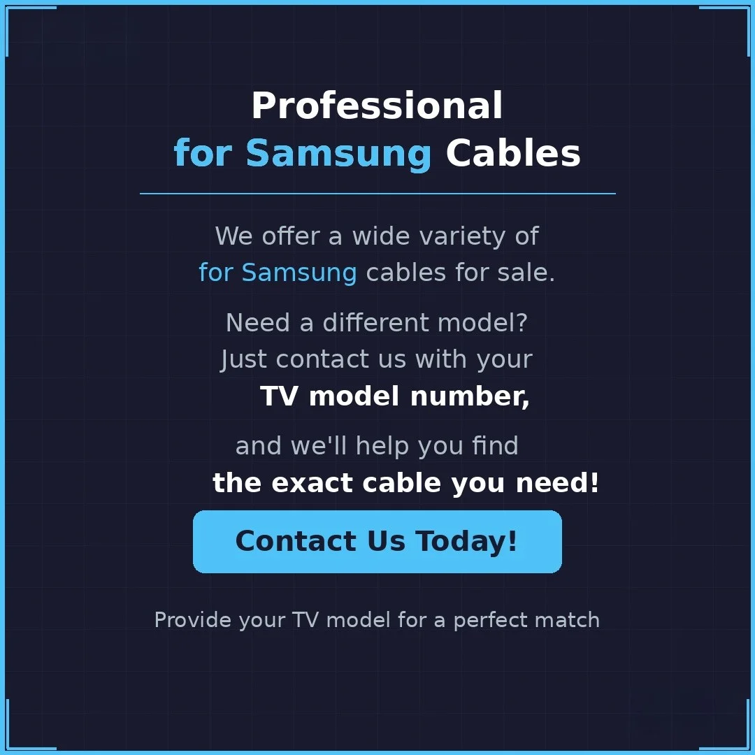 2M One Connect Cable For Samsung TV UN65MU8500FXZA UN65MU9000FXZA UN75MU800DFXZA UN75MU8000FXZA UN75MU9000FXZA UN82MU800DFXZA