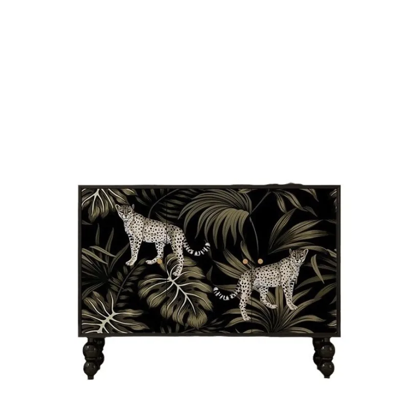 

French style living room B & B hotel multi-functional entrance aisle decorative cabinet