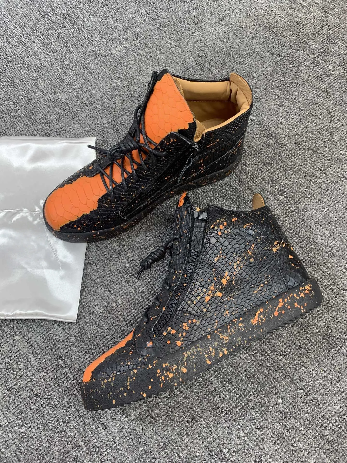 

Top Casual Sneakers for Men Brand Designer Women High-top Tennis shoes 35-48 Luxury Genuine Leather GZ Sports shoes 0799