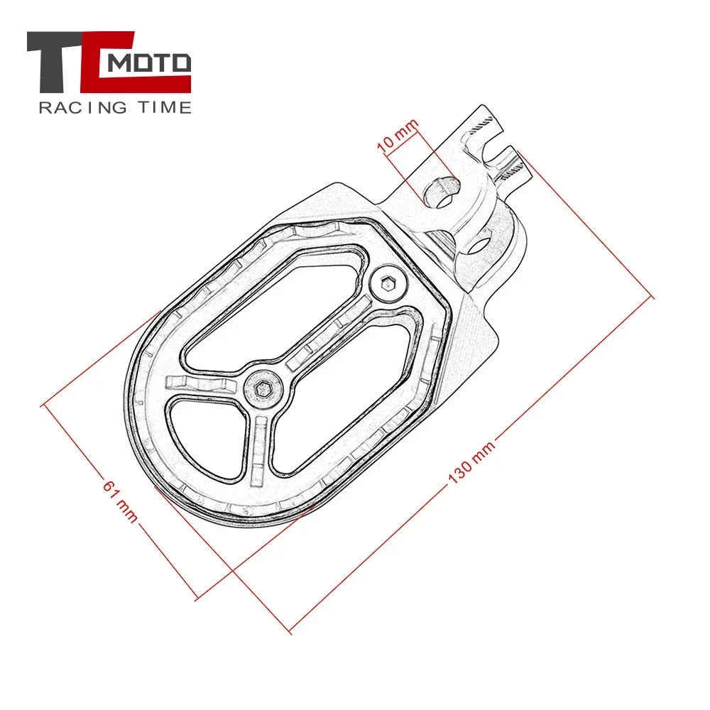 Footrest Foot Pegs Steps For Honda CR125 CR250 CRF150R CRF250R CRF250X CRF450R CRF450X CRF250L CRF250M CR 125 250 150R CRF 450R - view 6