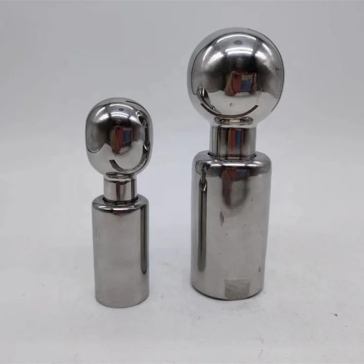 BSPP Stainless Steel Rotating Spray Cleaning Nozzle 3/8'' 3/4'' 360Degree Water Spray Washing Tank New