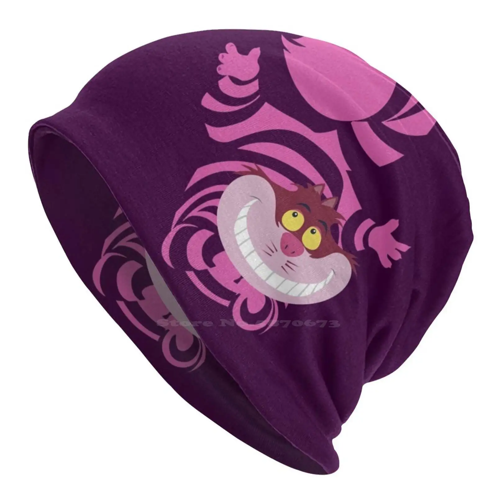 De-Su Art-Cheshire The Cat Knitted Hat Warm Beanie Outdoor Caps Alice In Cheshire The Cat