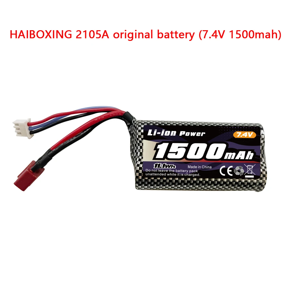 7.4 1500 mAh original battery for HAIBOXING T10/2105A RC car accessories Remote Control Car Battery