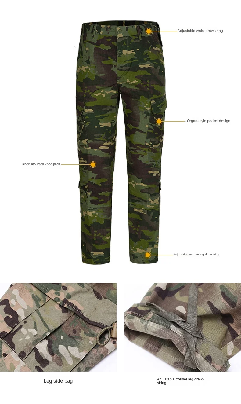 Uniforms Set  Men  Camouflage Breathable Multicam Black Suit Combat Shirt Tactical Cargo Uniform Hunting Set