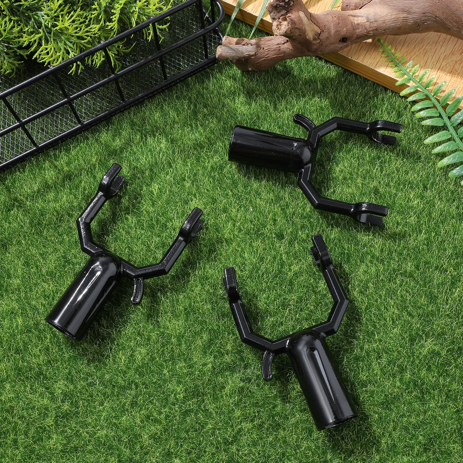 8 Pcs Tree Support Stand Branch Holder Black Fruit Protector Metal Durable Gardening Tool Farm Orchard Use Easy Install Stable