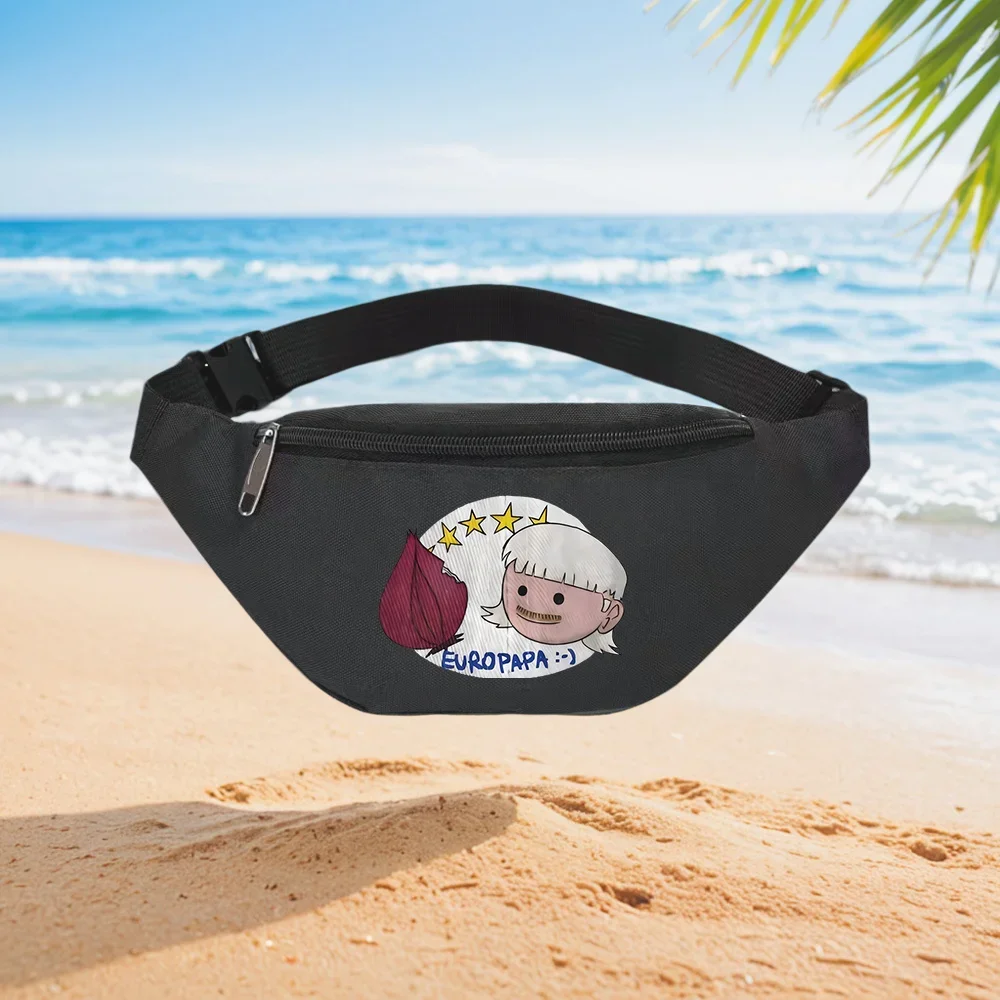 

Europapa Cartoon Design Stylish Waist Pack Crossbody Bag Fashionable Simple Unique Printed Design Waist Backpack Crossbody Chest