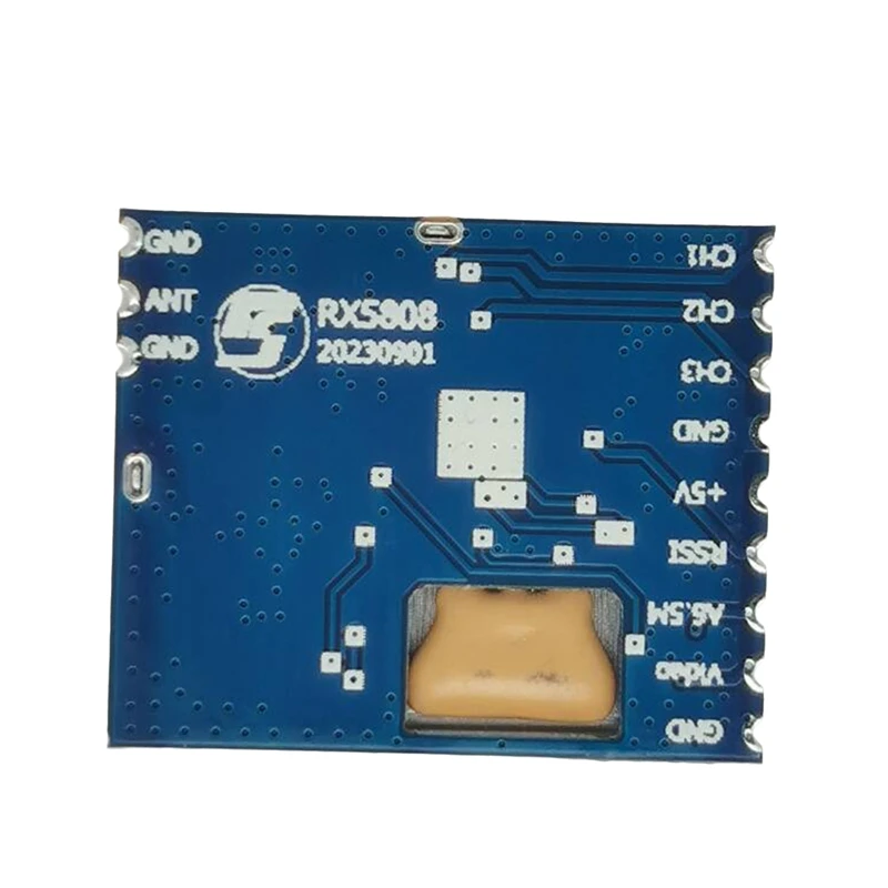 5.8Ghz RX5808 Wireless Audio Video Receiver Module 3.5-5.5V 7CH Audio Video Receiver Module Normal Frequency