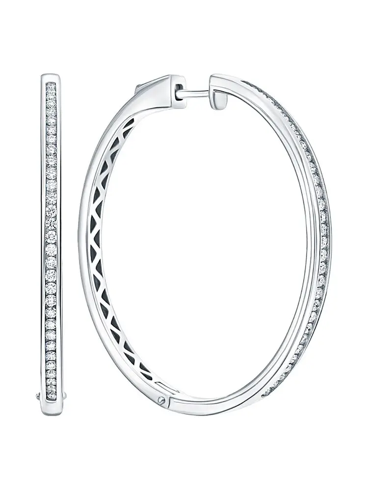 925 sterling zilver mode prachtige volledige zirkoon hoepel oorbel voor vrouwen verloving bruiloft luxe hoge kwaliteit fijne sieraden