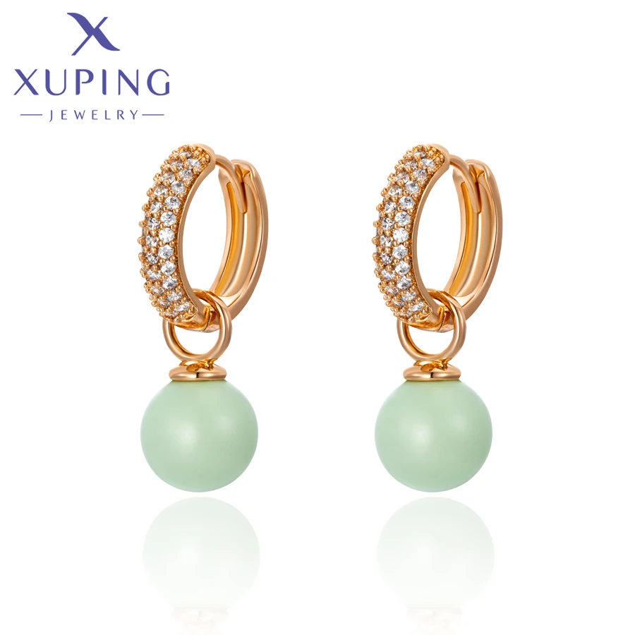 Xuping Jewelry Fashion Copper Alloy Trendy Classic Pearl Drop Earrings for Women Exquisite Elegant Charm Gift A00610726