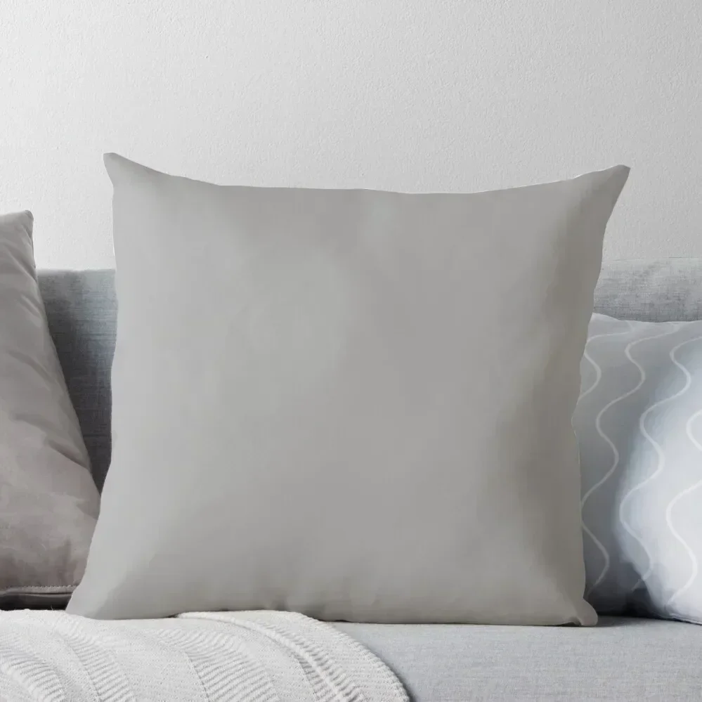 PLAIN SOLID DARK GREY |PLAIN SOLID DARK GRAY - OVER 100 SHADES OF GREY AND SILVERS ON OZCUSHIONS Throw Pillow