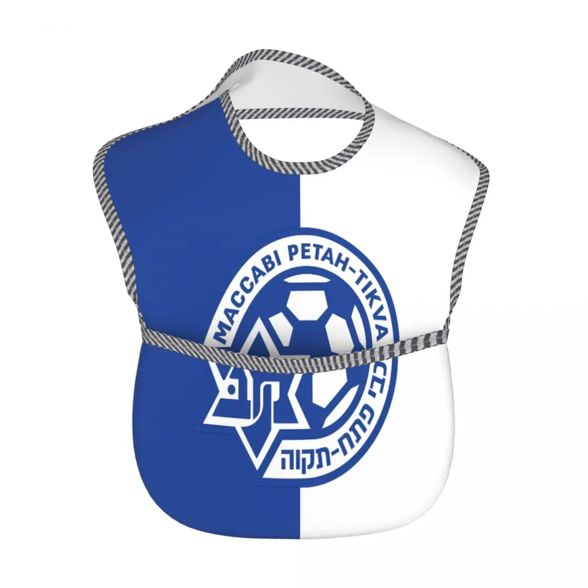 Maccabi Petah Tikva Baby Lätzchen für Jungen oder Mädchen, verstellbares Lätzchen Baby und Kleinkind Lätzchen zum Essen, wasserdichter Stoff