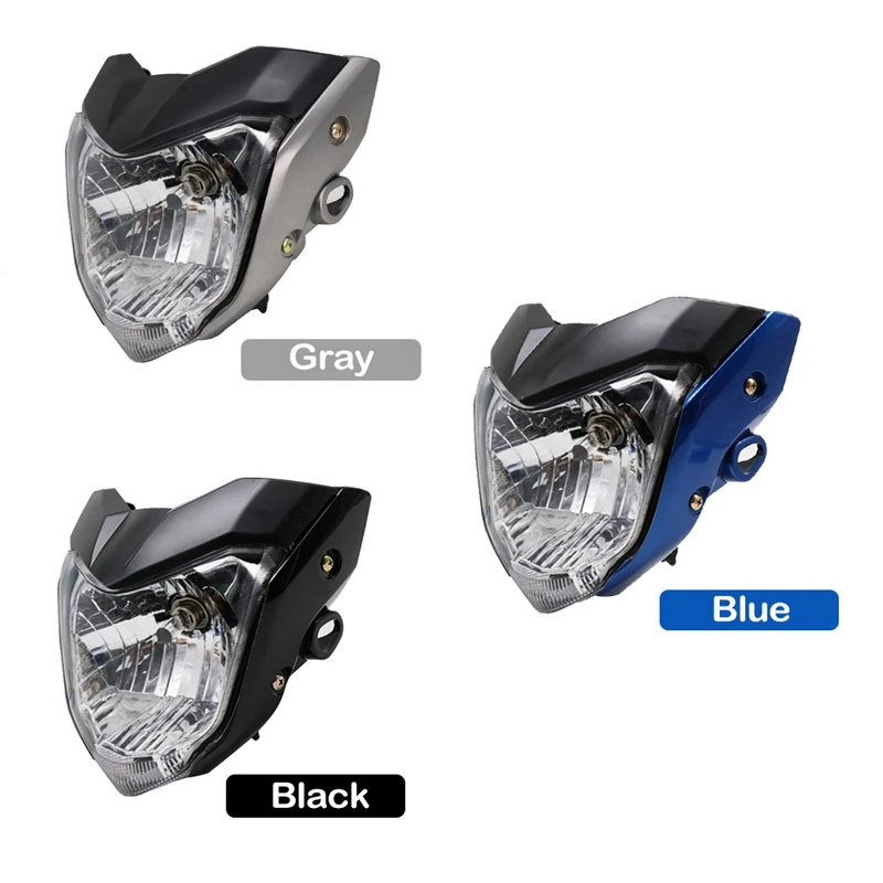 Motorcycle Headlight Head Light With Bulb Bracket Assembly For Yamaha FZ16 YS150 FZER150 Head Lamp Light