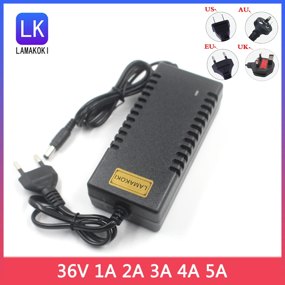 1PCS AC 100-240V to DC 36V 1A 2A 3A 4A 5A Power Adapter Power Supply Transformer 36 V Volt for LED Light Strip