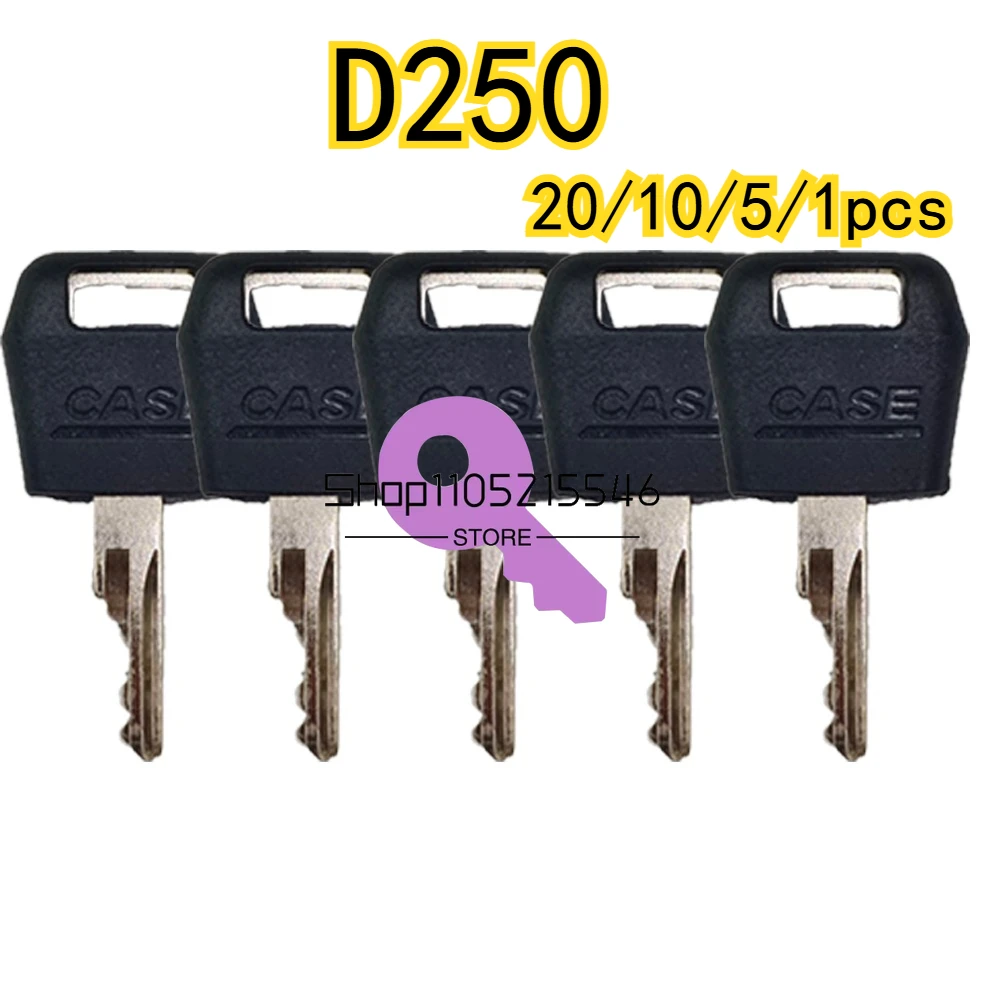 20/10/5/1pcs for Case Skid Loader Keys D250 Start Key CASE Case Sweeper Ignition Key New