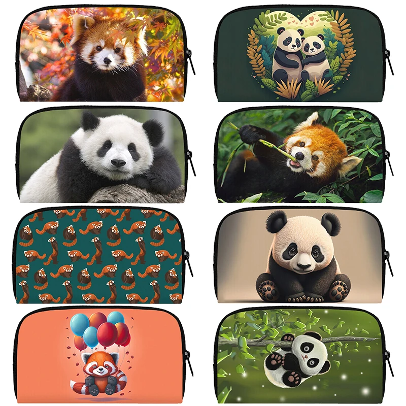 

Kawaii Animals Panda Pattern Wallet Red Panda Purses ID Credit Card Phone Holder Women Coin Money Bag Casual Long Wallets Gift