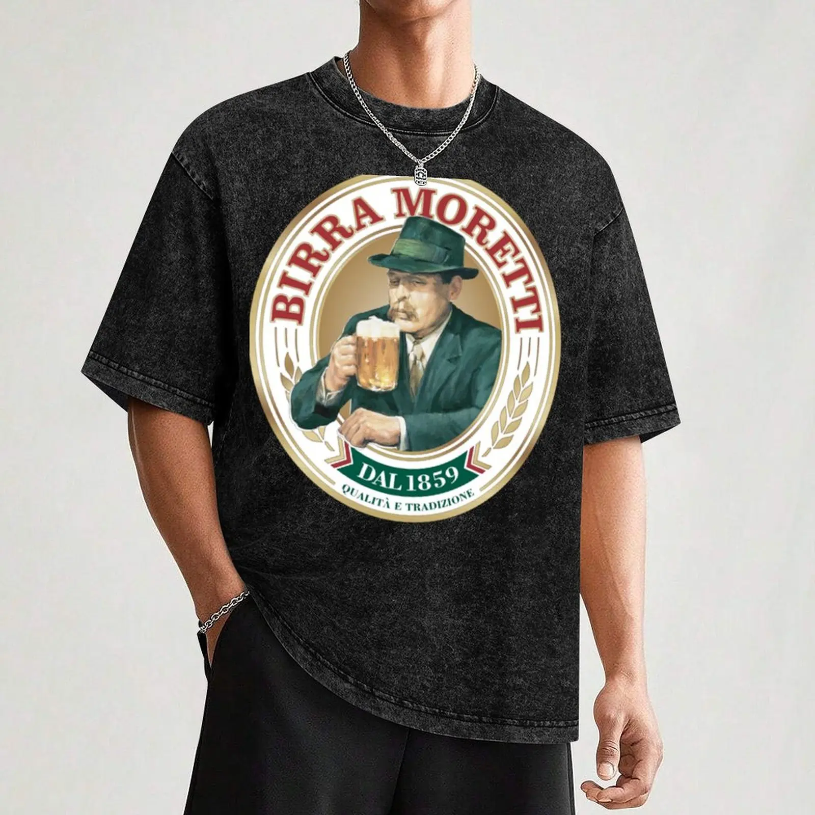 Classy Birra Moretti Logo Essential T-Shirt aesthetic clothes animal prinfor boys Men's clothing image 3