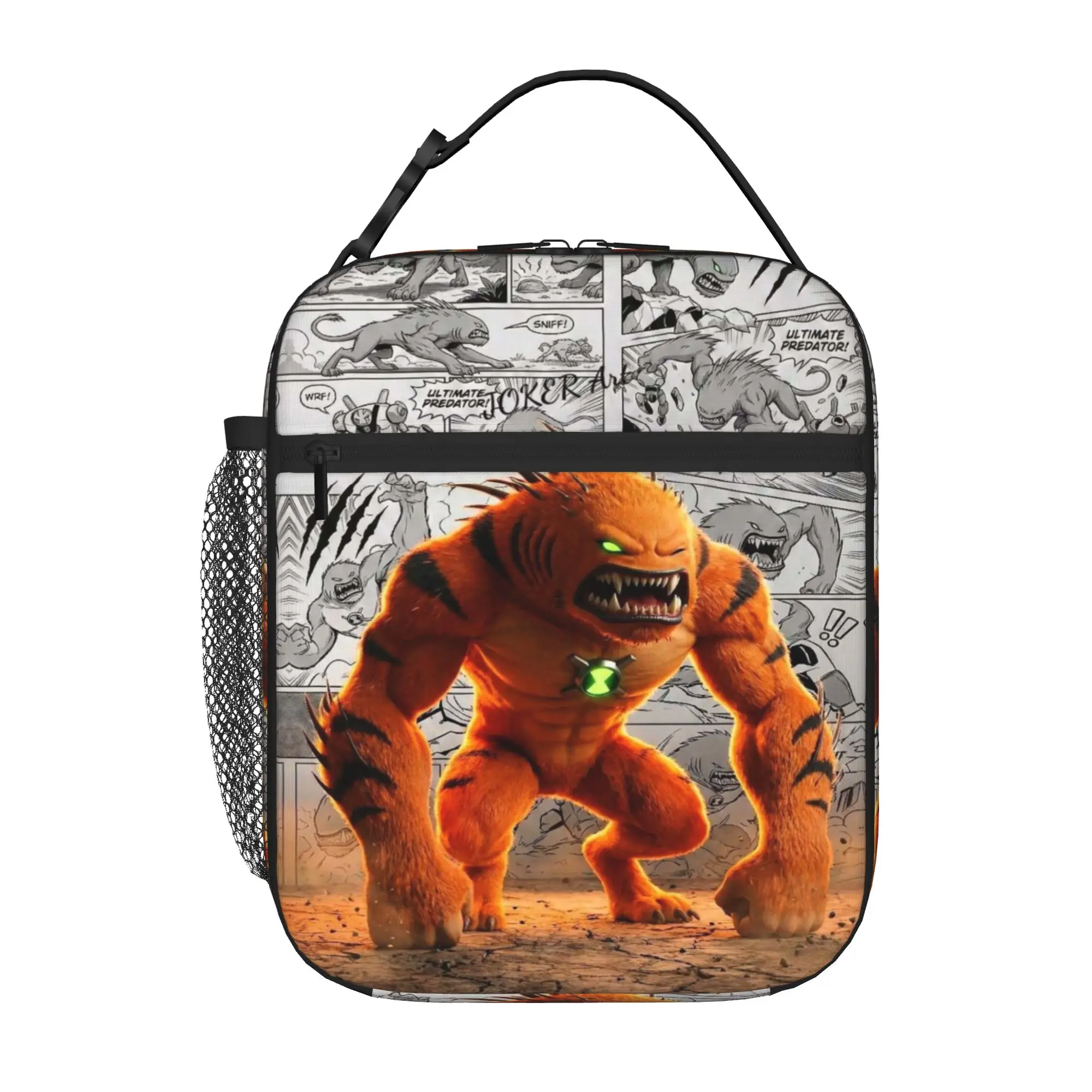 Back to school season  Lunch Bag Wildmutt Ben10 Beast Alien Print Fashion Super Quality Classic Lightweight Lunch Bag