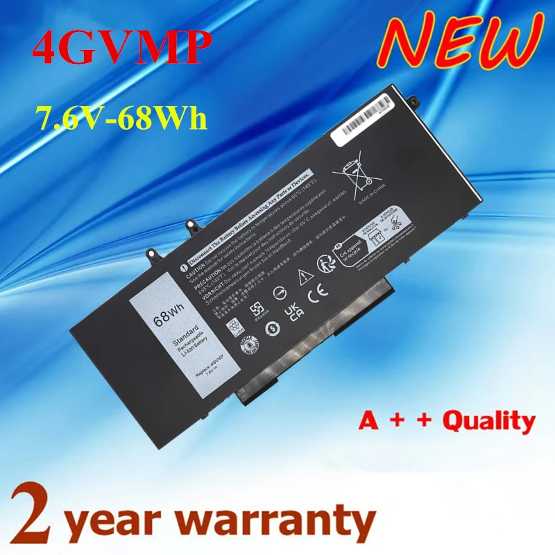 

4GVMP 7.6V-68Wh Laptop Battery For Dell Latitude 5400 E5400 5500 E5500 For Precision 3540 M3540 For Inspiron 7590 2-in-1 Series