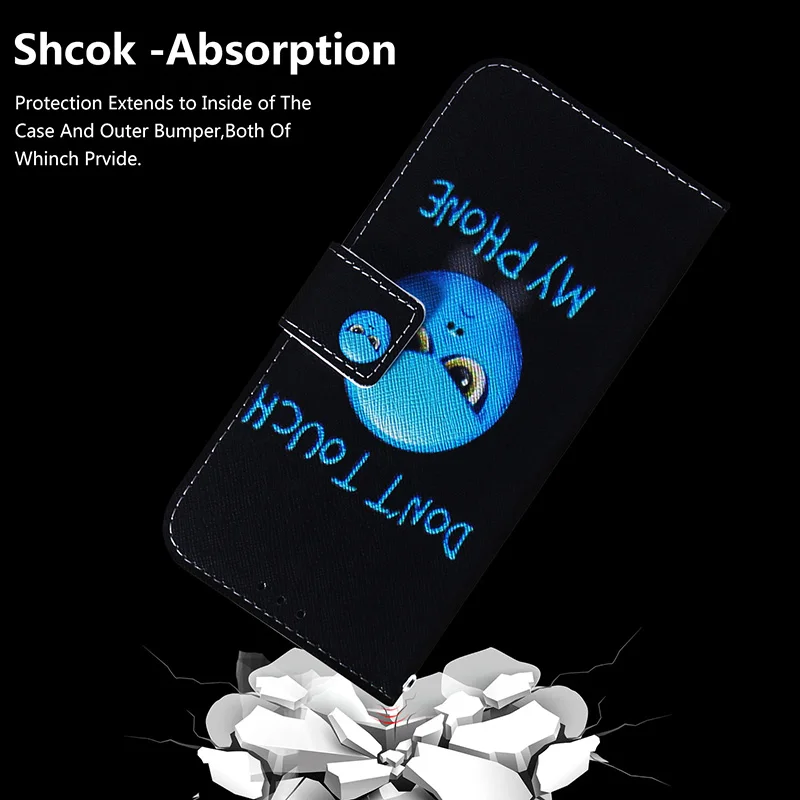 Painted Flip Leather Magnetic Case For Samsung Galaxy J6+ J4+ PLUS  J6 2018 J7 J5 J3 2016 2017 EU J2 Phone Cover view 5