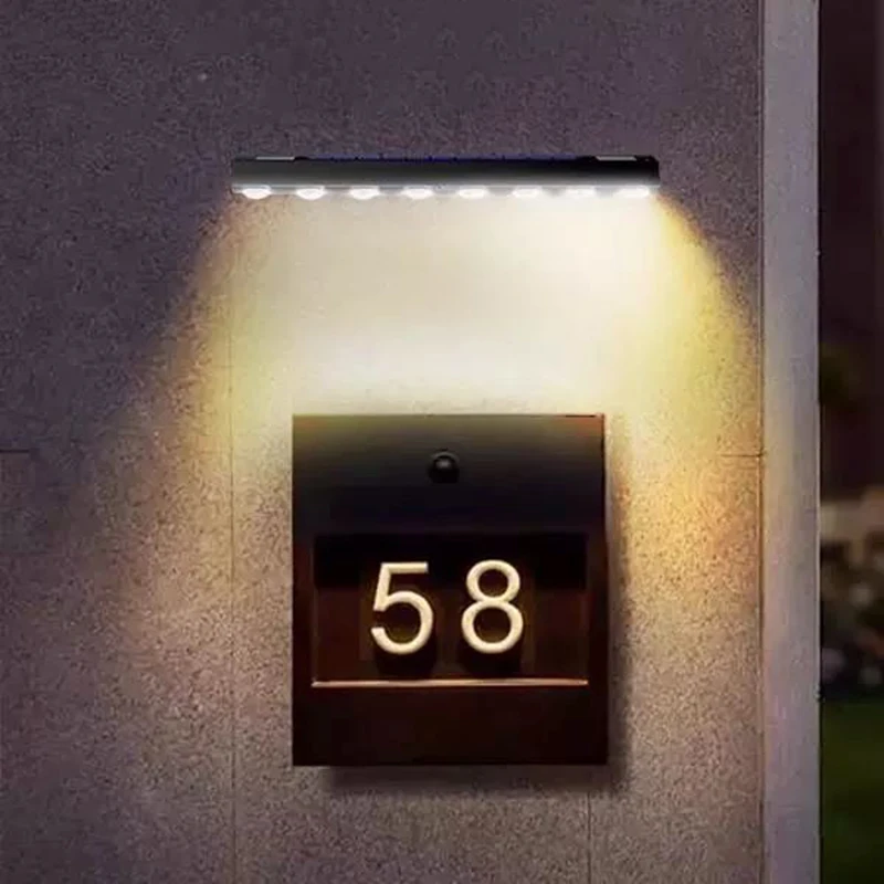 1/2 PCS Solar Outdoor Sign Wall Light Automatic on/Off Suitable for Billboard Display Light Backyard Fence Landscape Light