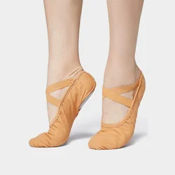 Mädchen Frauen Ballett Schuhe Gymnastik Wohnungen Split Sohle Ballett Hausschuhe Teen Leinwand Ballerina Schuhe Kinder Praxis Tanz Schuhe