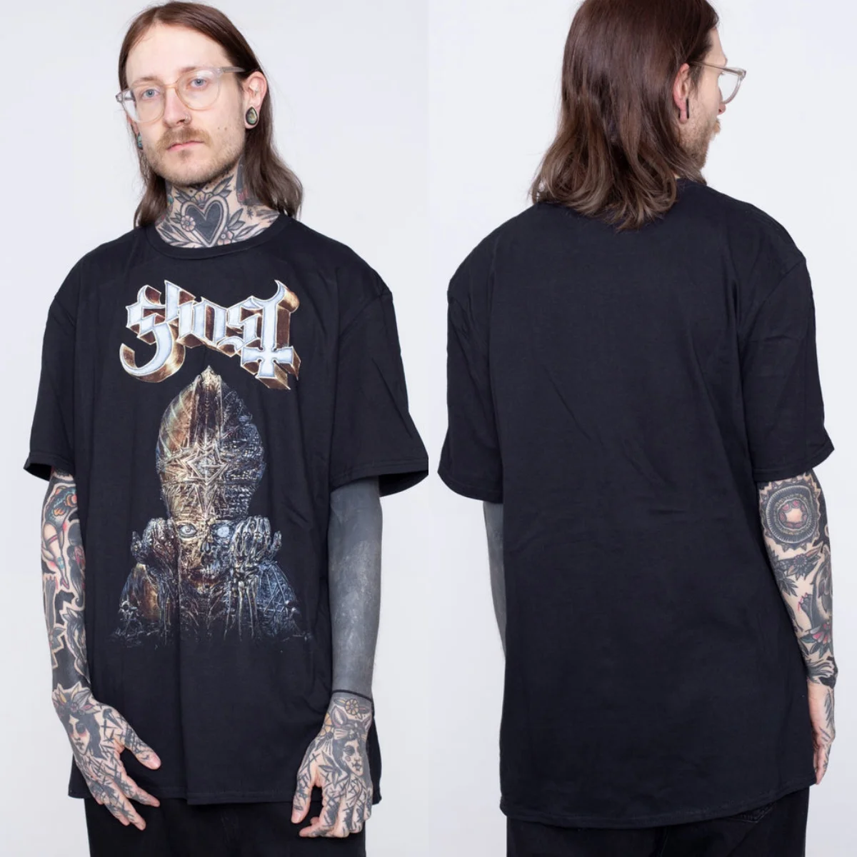 Rare Ghost Graphic Cotton T-shirt Unisex Summer Short Sleeve Fashion Brand Tee Luxury Casual Vintage Tees