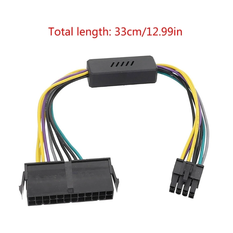 كابل طاقة مناسب لتحويل 24Pin إلى 8Pin يحول كابل إمداد الطاقة القياسي 24Pin إلى 8Pin لجهاز Optiplex B75، A75، Q75