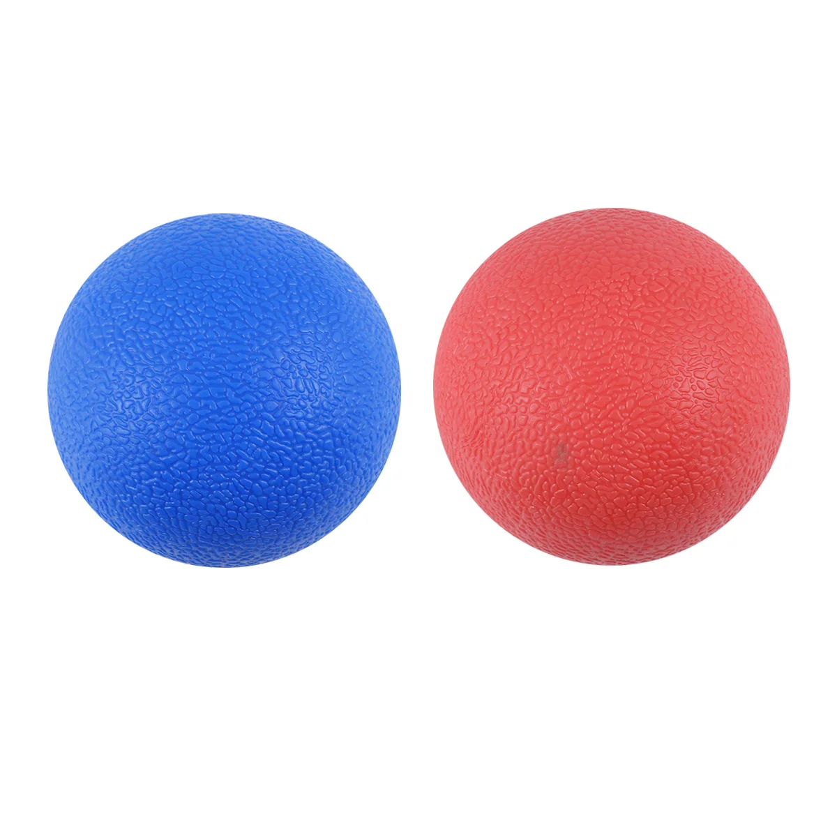 2PCS TPE Injection Fascia Ball Massage Ball Deep Muscle Relaxation Yoga Fitness Ball(Red+Blue) yoga ball