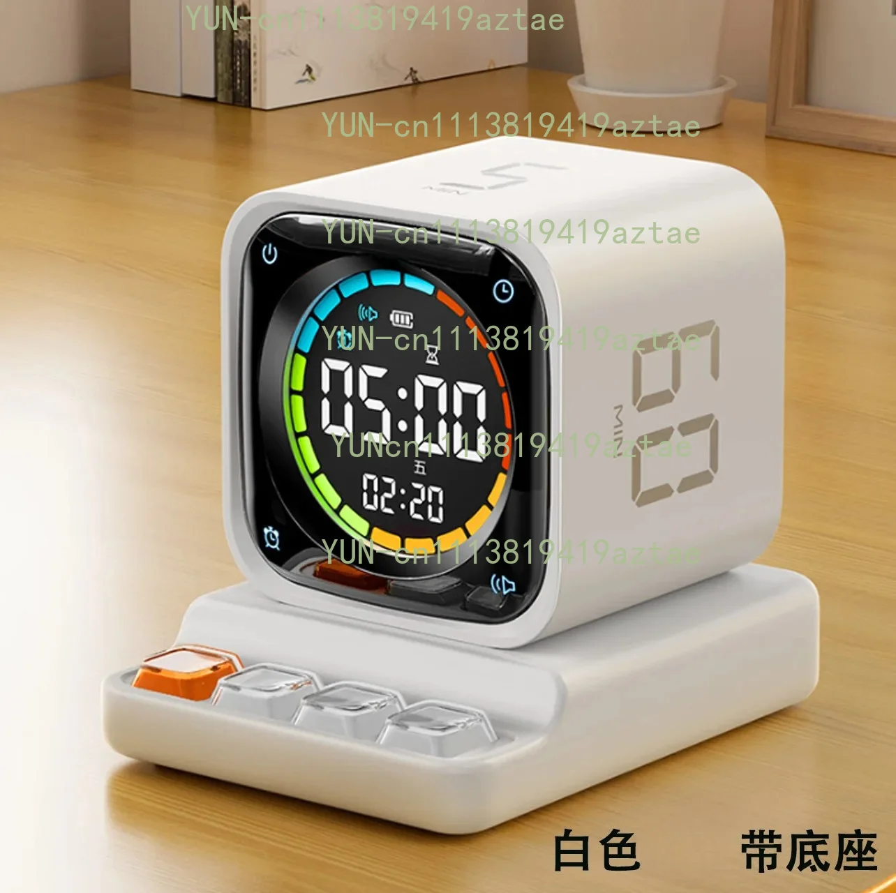 Educational Study Timer  4-in-1 Rotating Design Visual Countdown for Kids Classroom Learning Aid