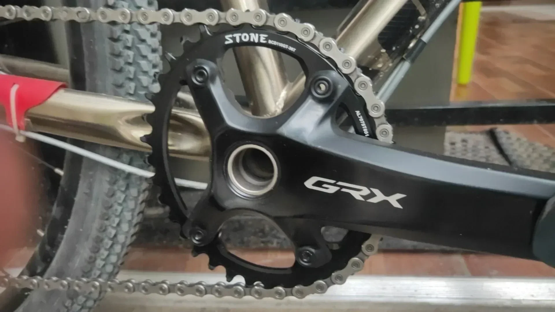 Stone Oval Chainring 110BCD for Shimano GRX 36-60T