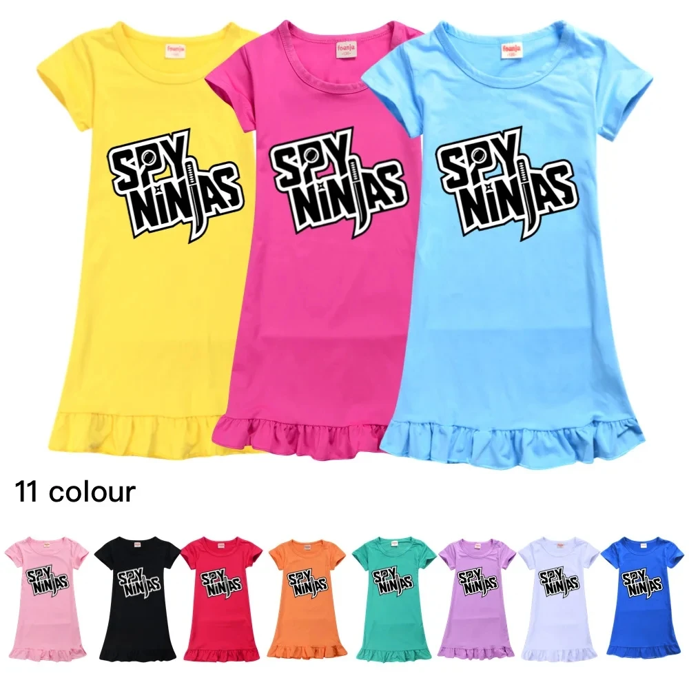 Kids Sleepwear SPY NINJA  The Eras Tour Nightdress Little Teen Girl Pajamas Dresses Summer Children Nightgown Home Clothes