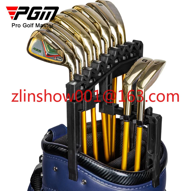 PGM golf club holder, can hold nine irons, reduce club head collision, adjustable width