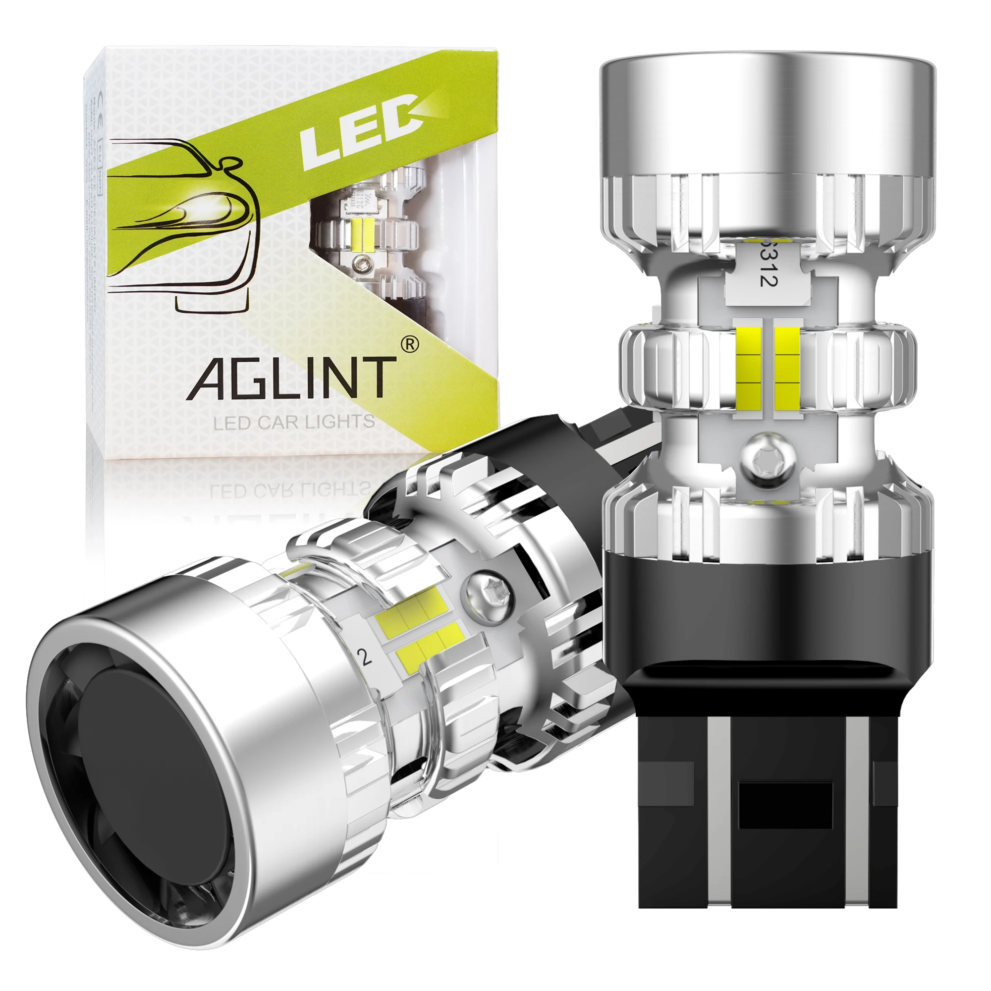 AGLINT T20 LED Bulbs CANBUS W21W 7440 7443 W21/5W Anti-Hyper Flash for Car Backup Daytime Running Lights Brake Flashers Lamp 12V
