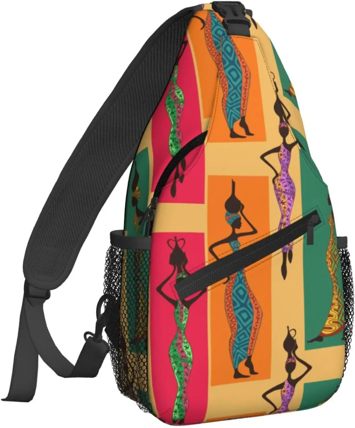 Donne africane zaino a tracolla piccola borsa a tracolla borsa a tracolla palestra ciclismo viaggi escursionismo Daypack per donna uomo taglia unica