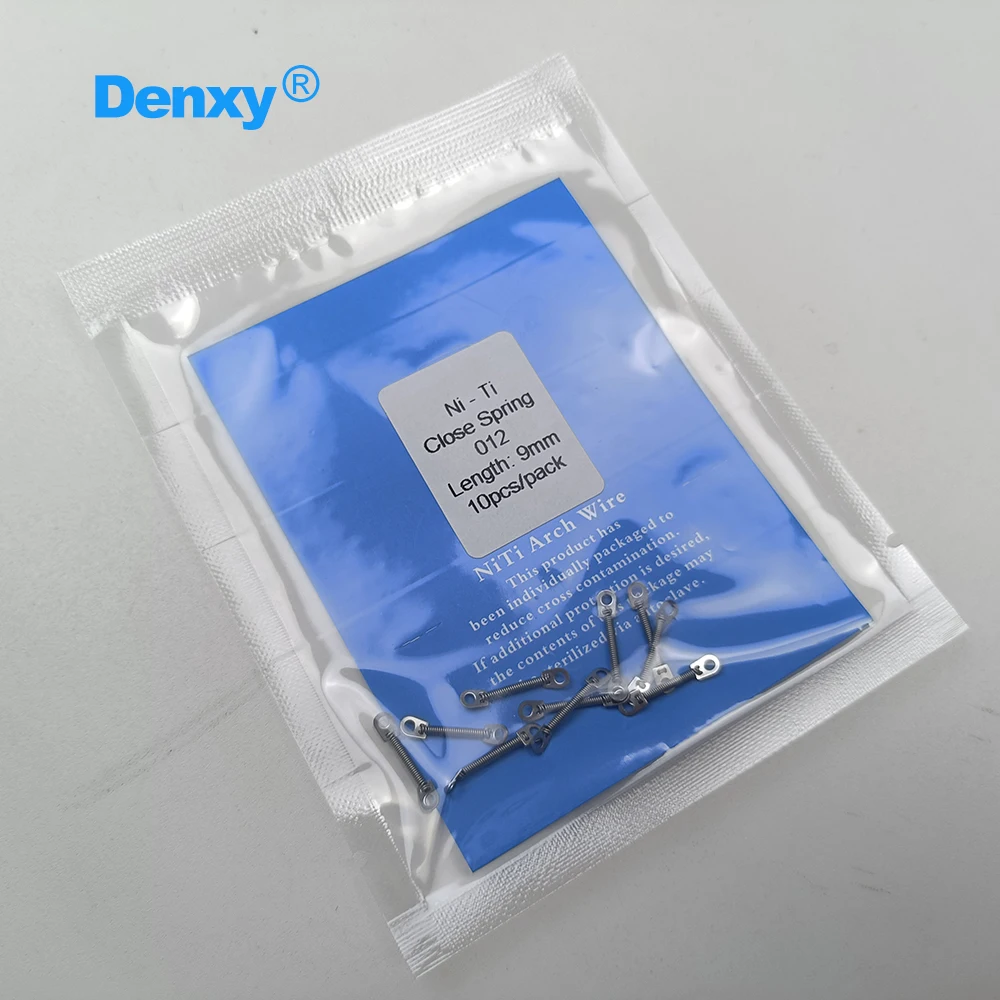 DENXY 20 Stück Dental Niti Close Spring Coil Doppelendig 010/012 3mm 6mm 9mm 12mm 15mm Geschlossene Feder Kieferorthopädische Materialien – Detail 6