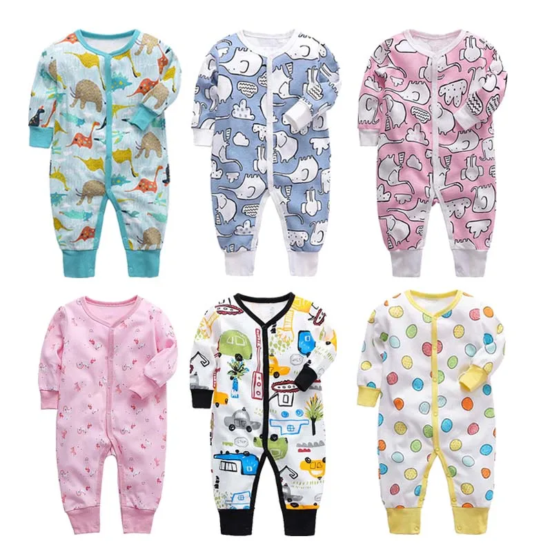 Summer Long sleeved Baby Clothing Newborn Baby Romper Cotton Soft 0-24Months Baby Infant Onesie Toddler Newborn Baby Jumpsuit