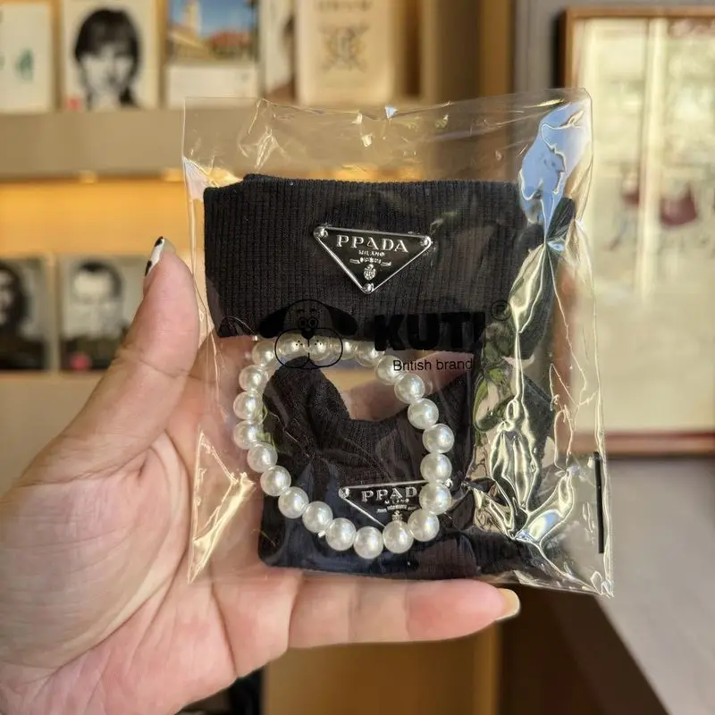 

Only Suitable For Labubu Doll Clothes With Hats Pearl Necklaces Knitted Sets Labubu Doll Clothes Doll Accessories Doll Gifts