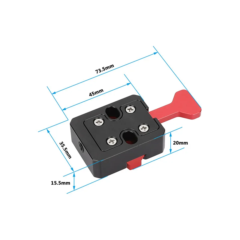 Suitable For V-Mount Battery Quick Release Plate, V Type Battery Holder Base for Camera Cage Photography Accessories
