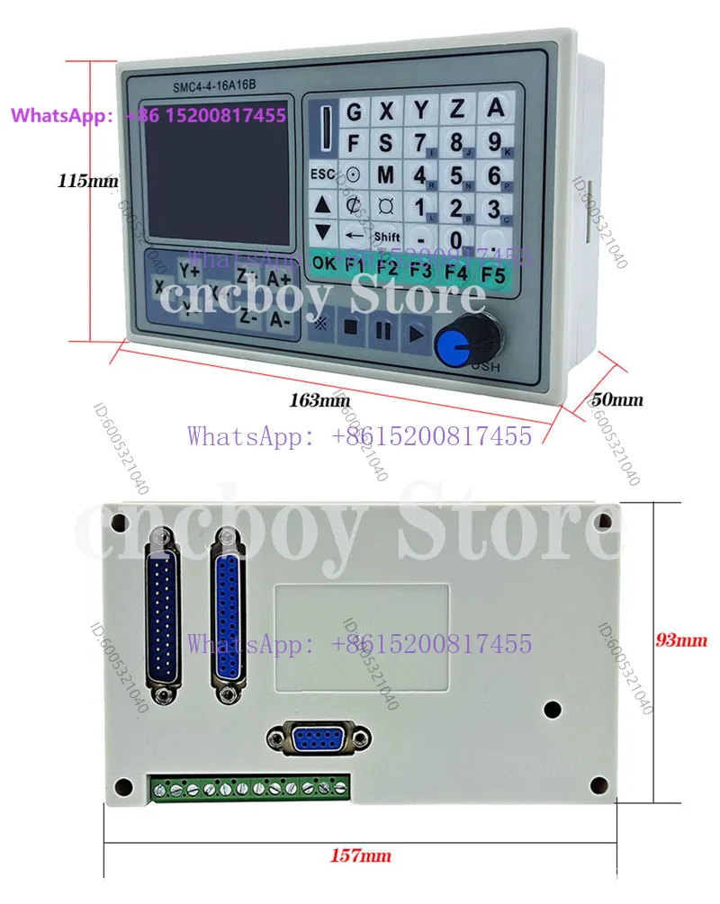 SMC4-4-16A16B CNC offline controller 4-axis offline motion control system view 2