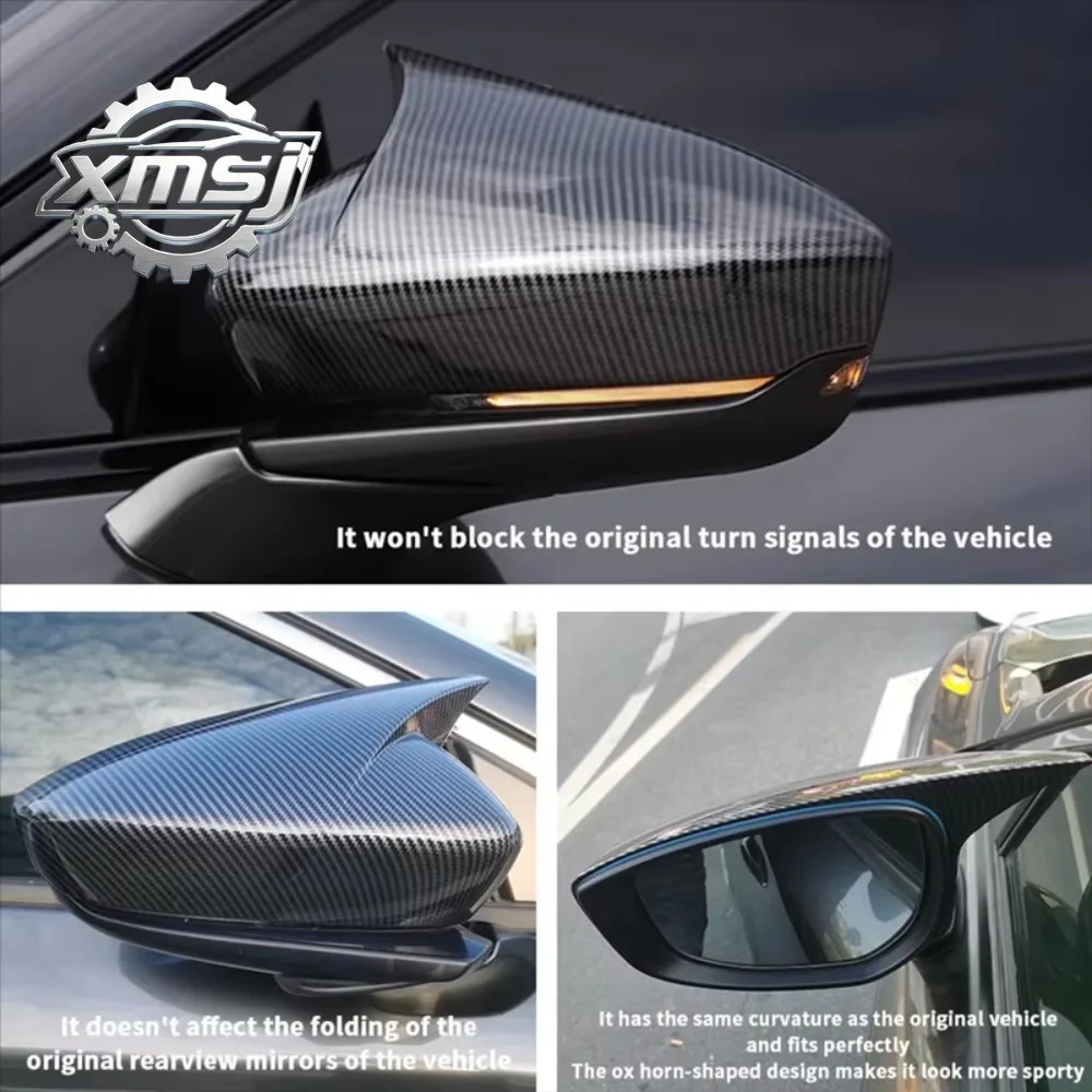 Para Mazda 3 Axela 2019-2025, cubierta exterior de espejo retrovisor lateral para coche, accesorios emb