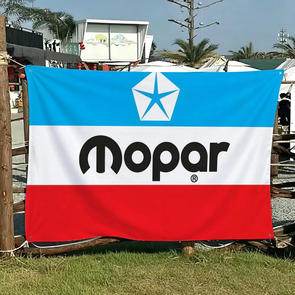 M-Mopar Flags Home Yard & Garden Decor Banner - Indoor Outdoor Wall Hanging Flag