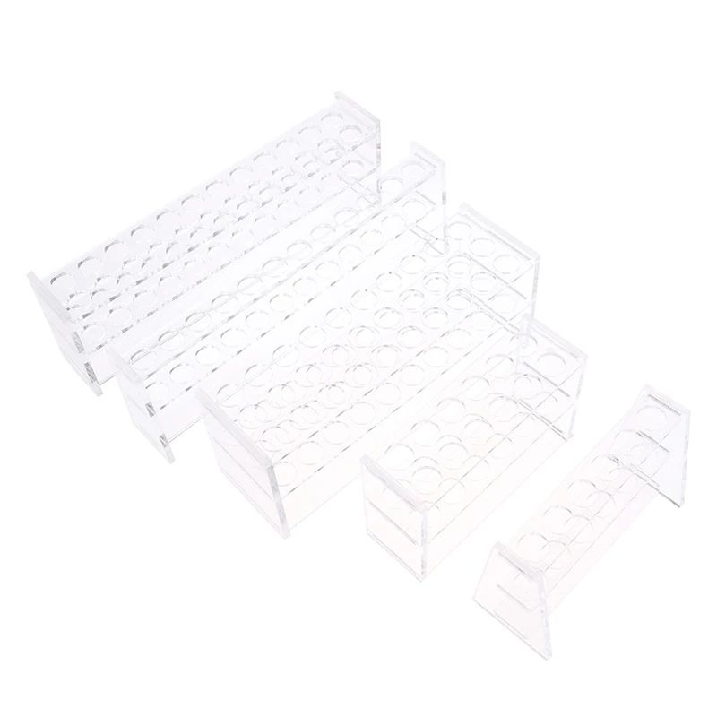 1piece/lot Plexiglass Colorimetric Tube Rack 10ml25ml50ml100ml Single And Double Rows School Laboratory Supplies