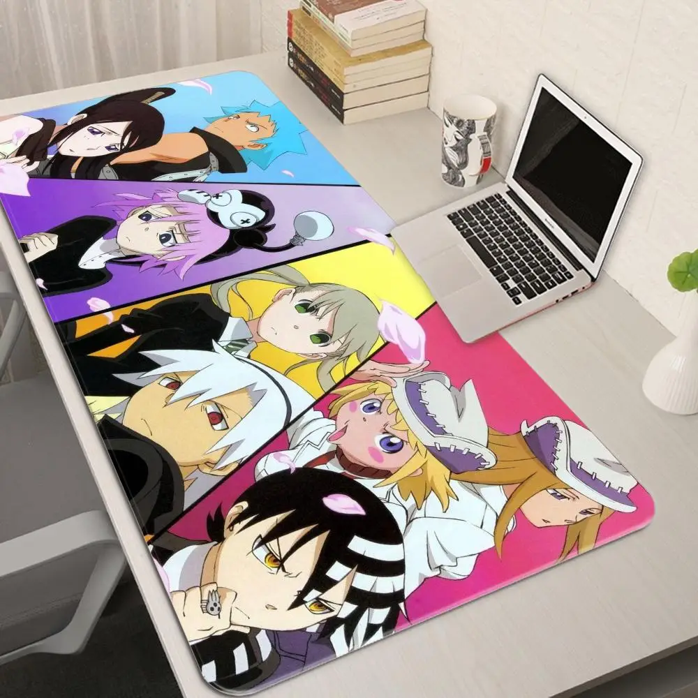 S-Soul Eater Mousepad Large Computer Gaming Accessories MousePads Desk Mats Anti-slip Laptop Soft Mouse Pad