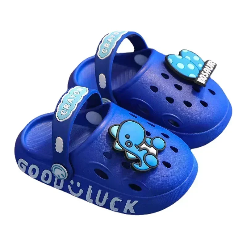 Cute New Animal Baby Boys Slippers Summer Kids Cartoon Sandals Toddler Beach Shoes Girls Cute Slides Children Slippers