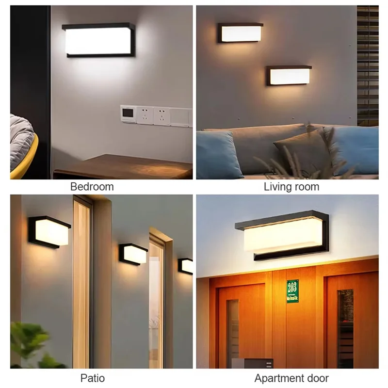 

ABJI-LED Wall Lamp Waterproof, Energy Efficient,Modern Design For Outdoor/Indoor For Home, Corridor Garden