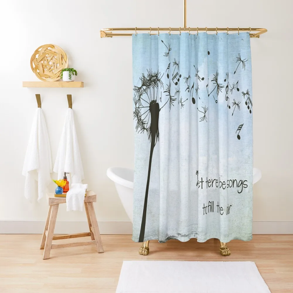 Song Lyrics - Ripple - Art Shower Curtain Bathroom Shower Anti-Mold Waterproof Shower Bathtub Curtain