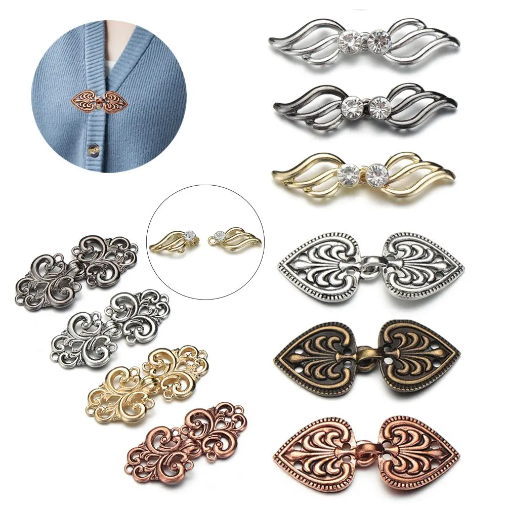 Retro Alloy Sweater Blouse Pin Fashion Cardigan Clip Sewing Trendy Charm Jewelry Fashion Accessories Sweater Clip Shawl Brooch