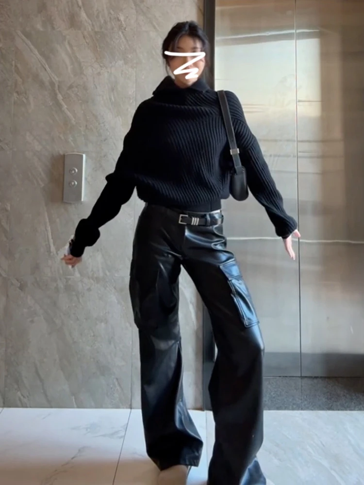 

Sweaters Jumpers Pullovers Women Emotion Gold High Quality Ring Professional Business Meeting Formal Lady OL Work Commute Autumn