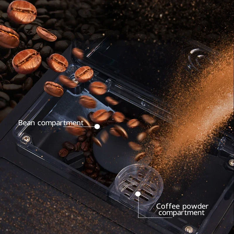 19bar Italian Espresso Coffee Machine Fully Automatic with Grinder Self-cleaning System Coffee Maker