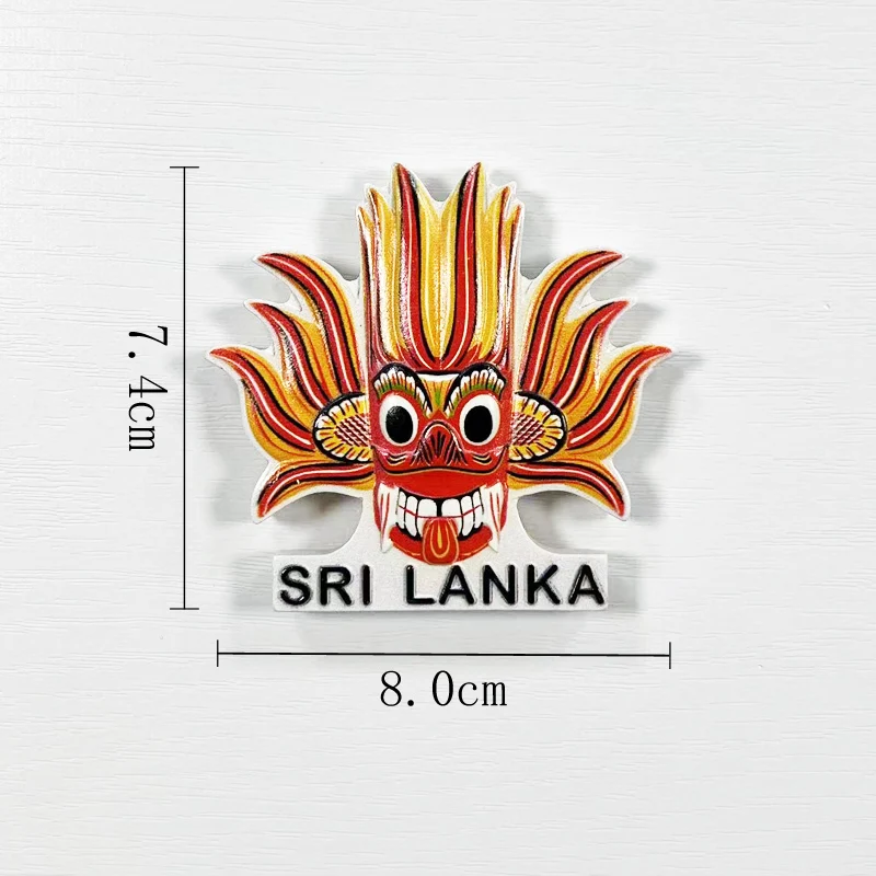 Sri Lanka travel souvenirs 3D magnetic refrigerator stickers, kitchen and home decorations, travel gifts